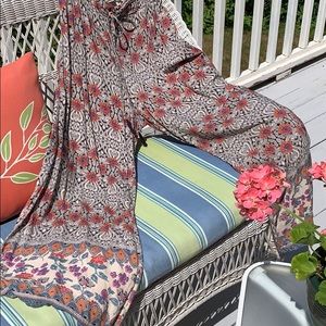 Wide Leg - Flowered Pants by “Angie”